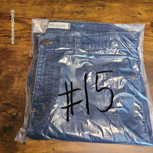 Madewell Jeans Size 32 Skinny 10" High Riser Tummy Control Hayes Wash F4684 - Picture 12 of 12